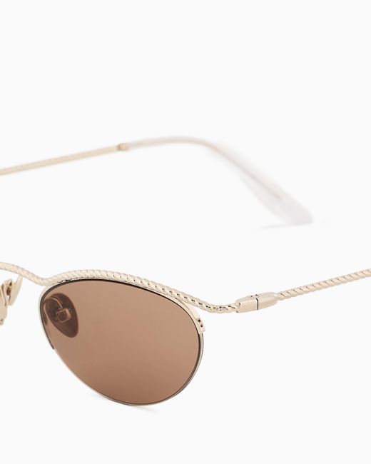 Giorgio Armani White Butterfly Sunglasses
