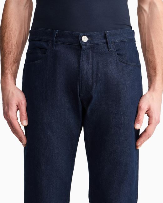Giorgio Armani Blue Regular Fit Trousers for men