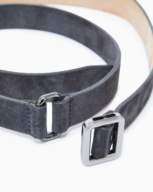Giorgio Armani White Suede Belt for men
