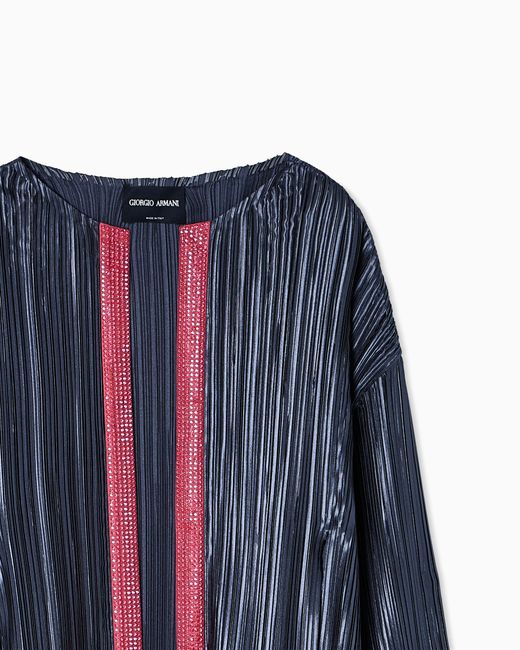 Giorgio Armani Blue Single-Breasted Jacket