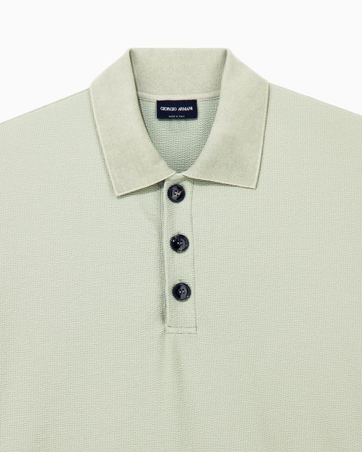 Giorgio Armani Green Polo Shirt Regular Fit for men