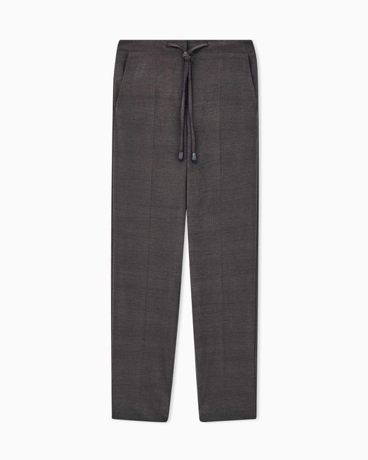 Giorgio Armani Gray Straight Trousers