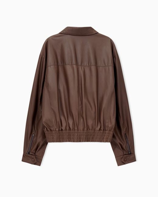 Giorgio Armani Brown Bomber Jacket for men