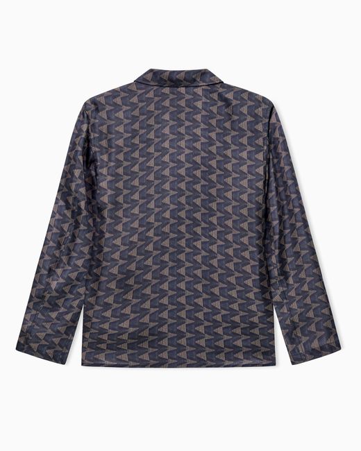 Giorgio Armani Blue Single-Breasted Jacket for men