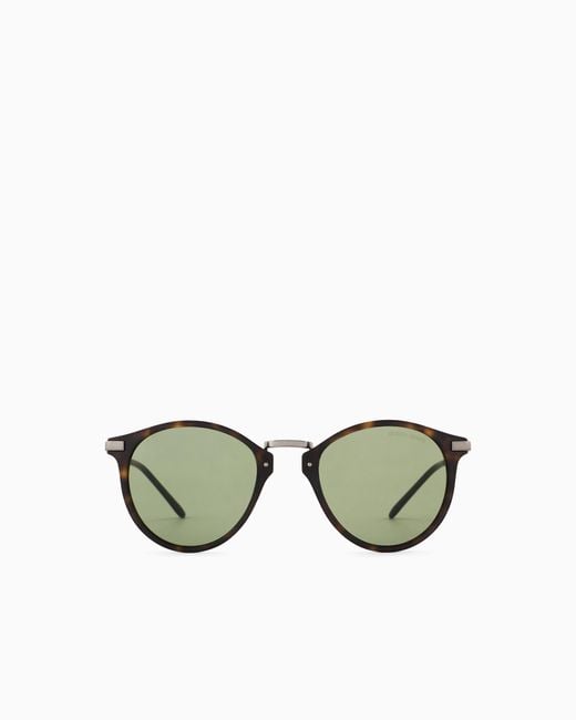 Giorgio Armani Green Panto Sunglasses for men