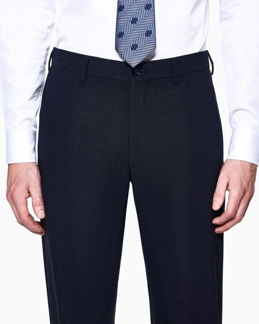 Giorgio Armani Blue Asv Soho Line Single-Breasted Suit for men