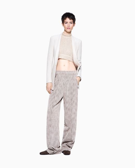 Giorgio Armani White Single-Breasted Jacket