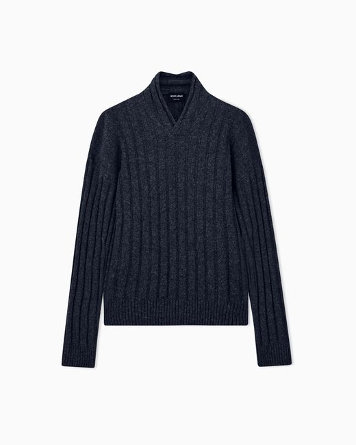 Giorgio Armani Blue Sweater Regular Fit for men