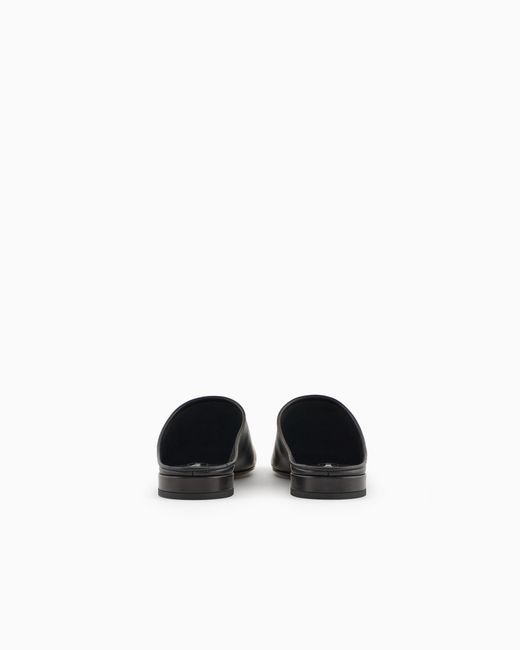 Giorgio Armani White X 10 Corso Como Calfskin Mules