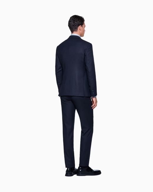 Giorgio Armani Blue Single-Breasted Soho Line Suit for men