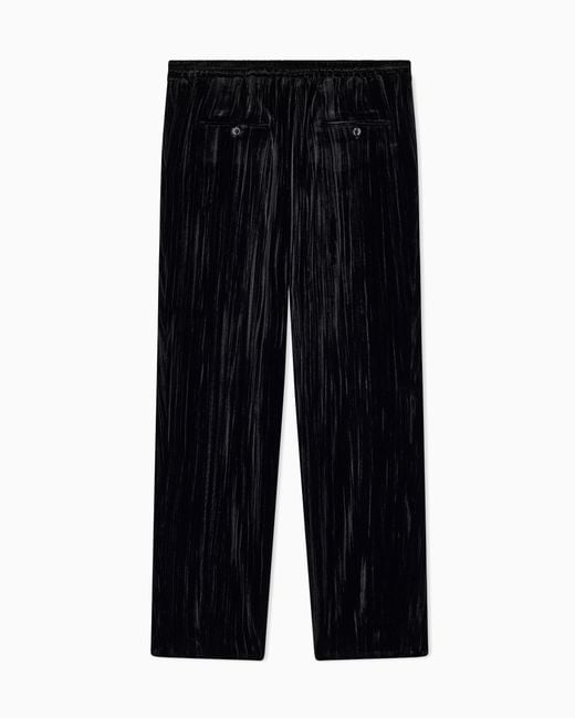 Giorgio Armani Black Trousers Regular Fit for men