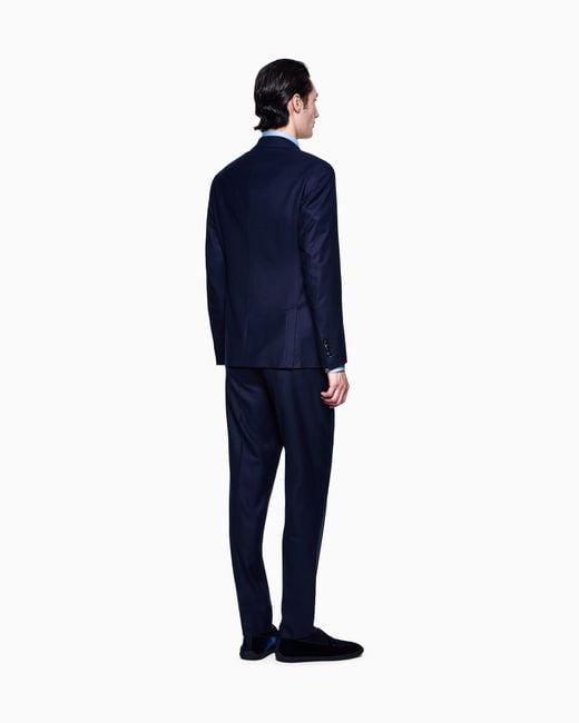Giorgio Armani Blue Regular Fit Suits for men