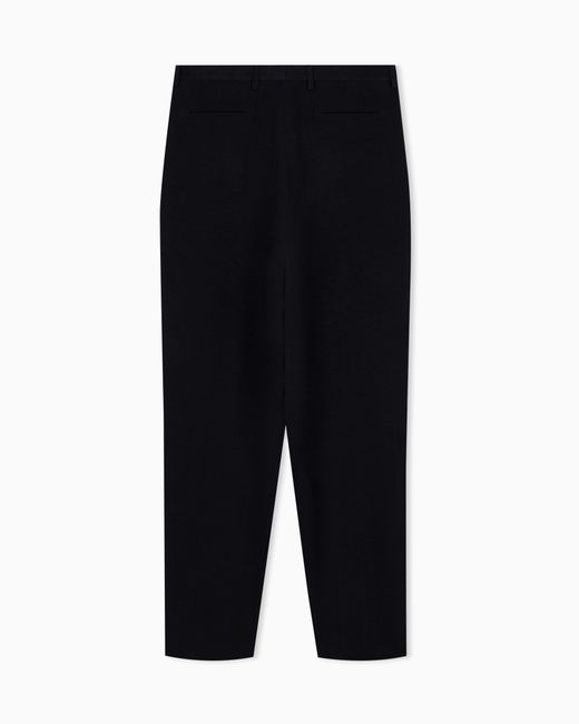 Giorgio Armani Black Trouser Regular Fit for men
