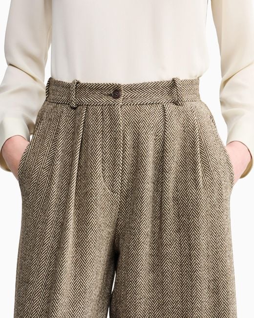 Giorgio Armani Gray Armani/Archivio Fw1990 Pleat Trousers