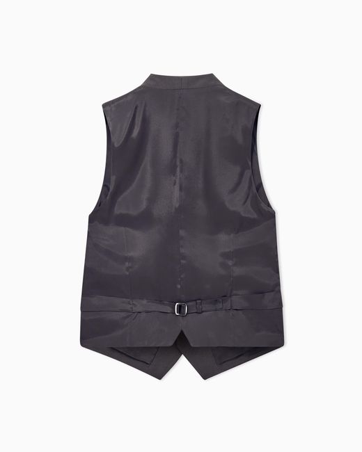 Giorgio Armani Gray Waistcoat Regular Fit for men