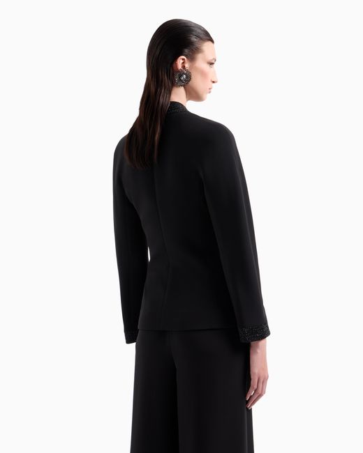 Giorgio Armani Blue Single-Breasted Jacket
