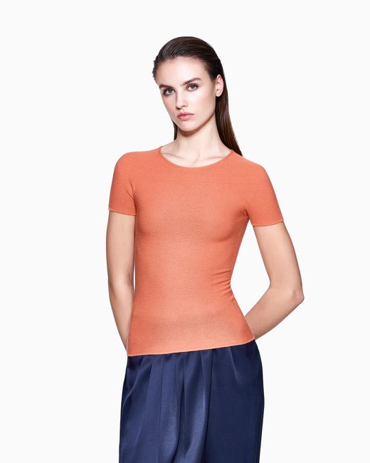 Giorgio Armani Pink Crew Neck Jumper