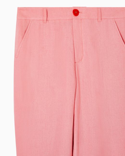 Giorgio Armani Pink Hemp Trousers