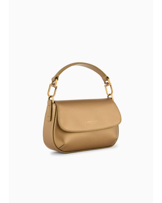 Giorgio Armani Metallic Mini La Prima Lamé-leather Handbag