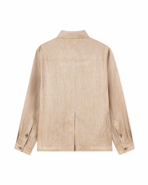 Giorgio Armani Natural Shirt Jacket With Oversized Fit for men