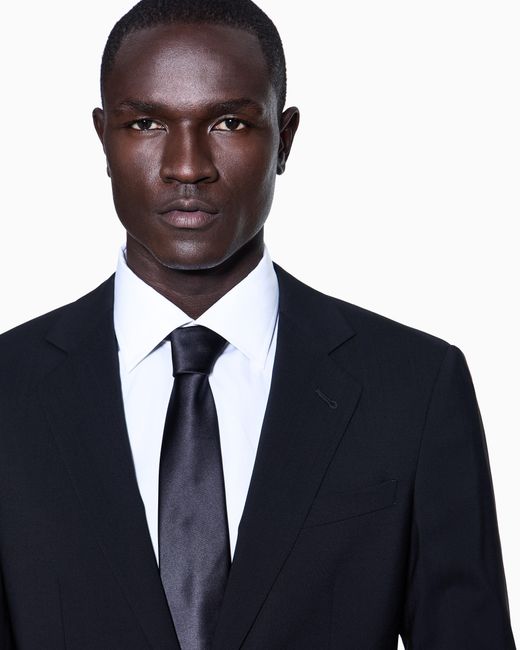 Giorgio Armani Black Single-Breasted Soho Line Suit for men