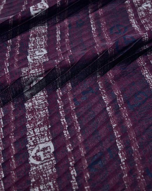Giorgio Armani Purple Stole Pleated