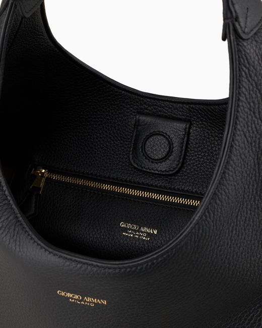 Sac Hobo La Prima En Cerf Giorgio Armani en coloris Black