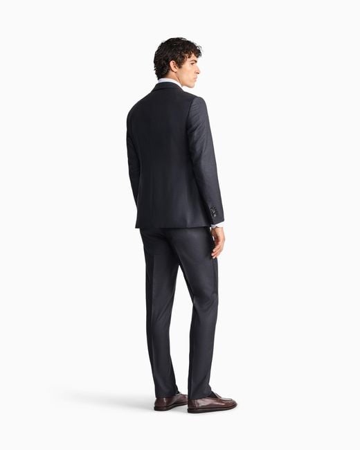 Giorgio Armani Blue Single-Breasted Suit Soho for men