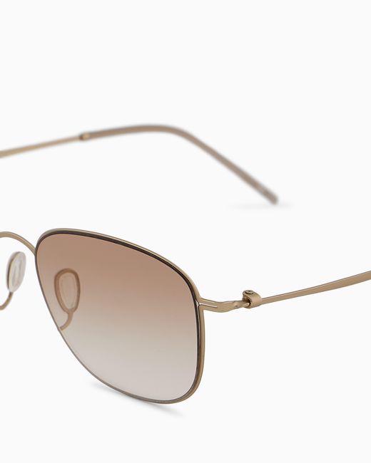 Giorgio Armani White Pillow Sunglasses for men