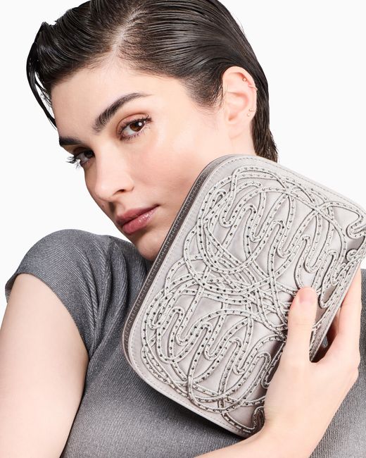 Giorgio Armani White Clutch La Prima