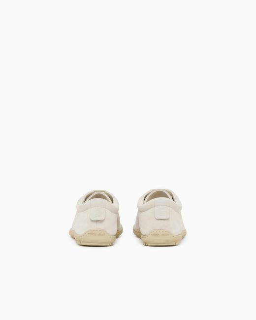 Giorgio Armani White Lace-Up Sneaker