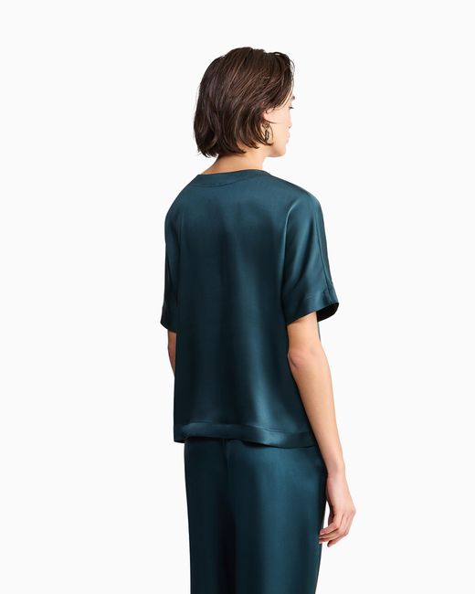 Giorgio Armani Blue Short-Sleeved Shirt