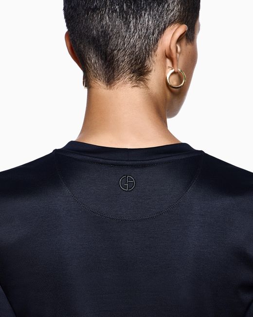 Giorgio Armani Blue Crew Neck T-Shirt