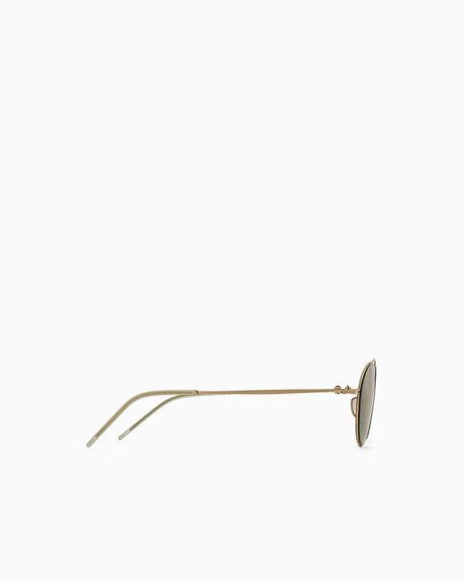 Giorgio Armani Green Round Sunglasses for men