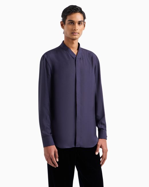 Giorgio's Camicia Regular Fit di Giorgio Armani in Blue da Uomo