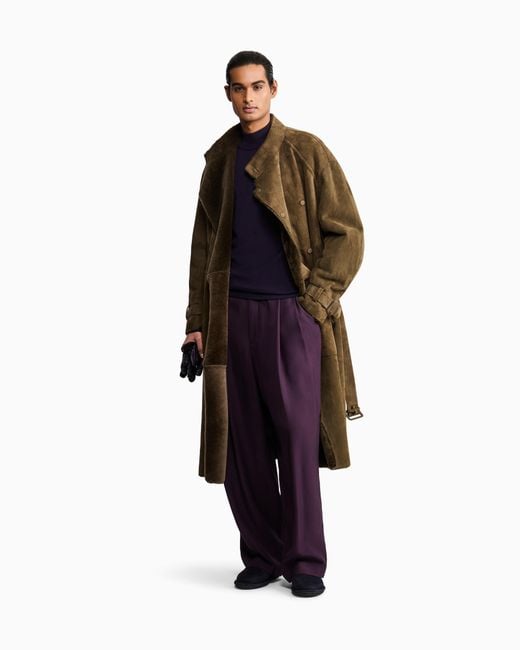 Giorgio Armani Blue Slim-Fit Sweater for men