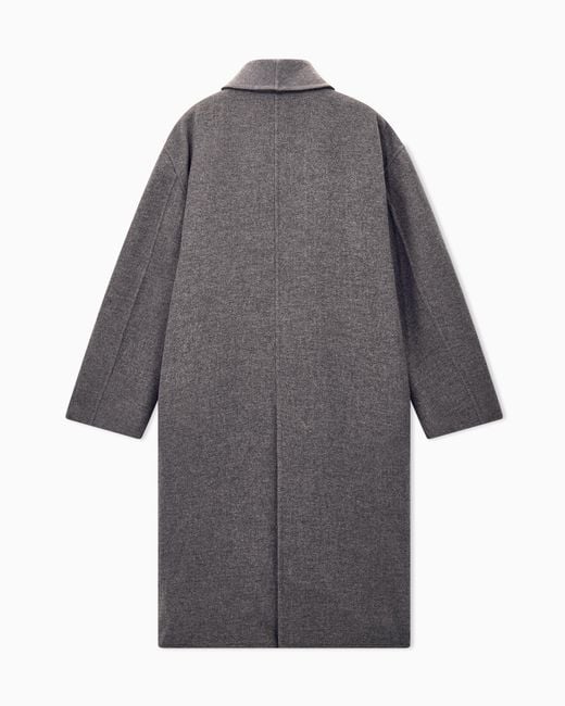 Giorgio Armani Gray Coat Oversized for men
