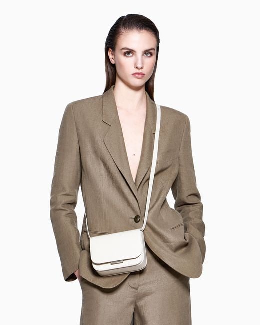 Giorgio Armani White Shoulder Bag