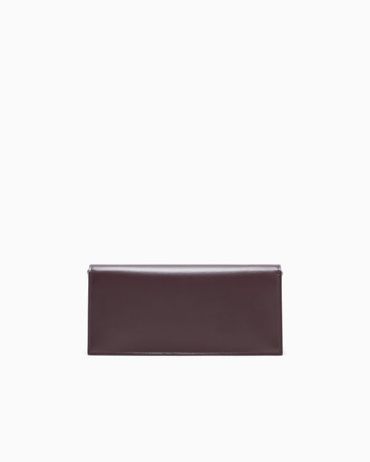 Giorgio Armani Purple Accordion Clutch