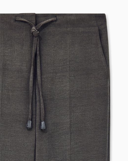 Giorgio Armani Gray Straight Trousers