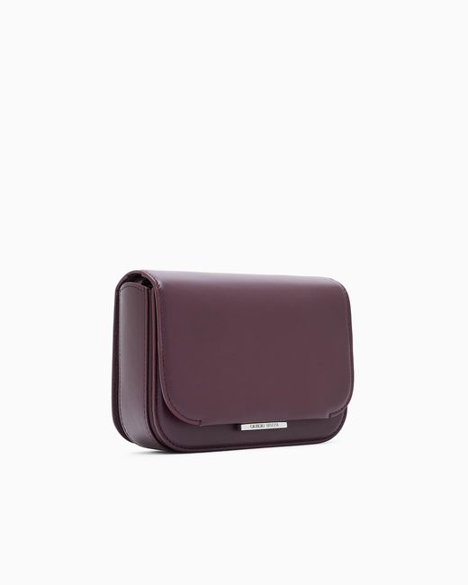 Giorgio Armani Purple Small Leather Shoulder Bag