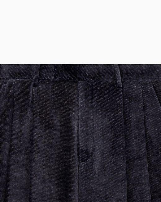 Giorgio Armani Blue Oversized Pants for men