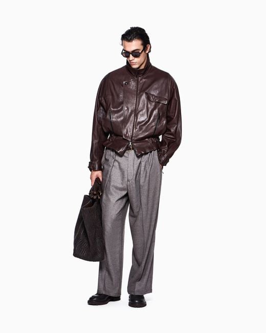 Giorgio Armani Purple Blouson Jacket Oversized for men