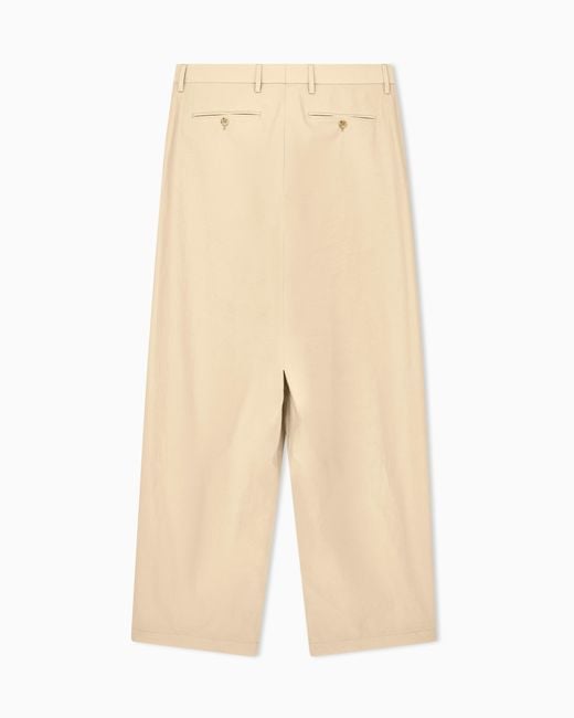Giorgio Armani Natural Armani/Archivio Double-Pleat Trousers for men