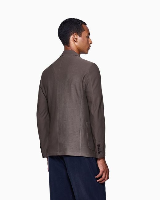 Giorgio Armani Natural Single-Breasted Jacket for men