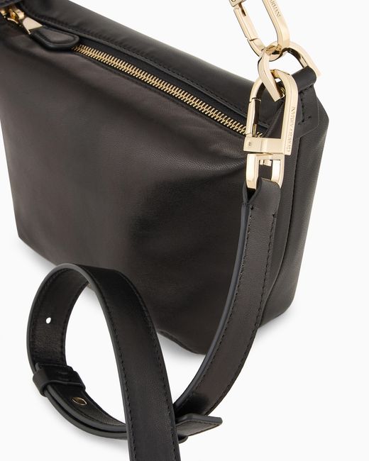 Giorgio Armani White Small La Prima Soft Hobo Bag