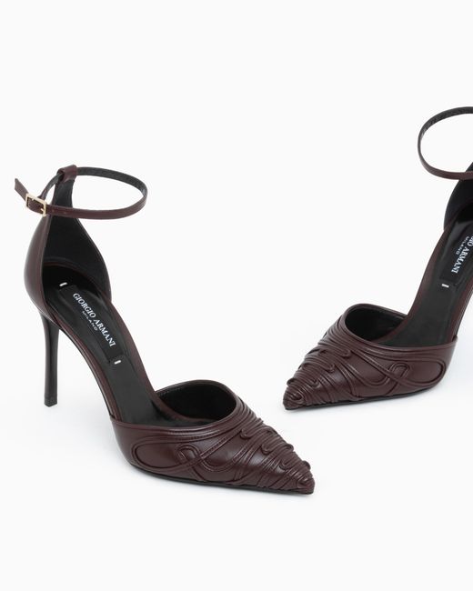 Giorgio Armani White Decollete Shoe Leather Pumps
