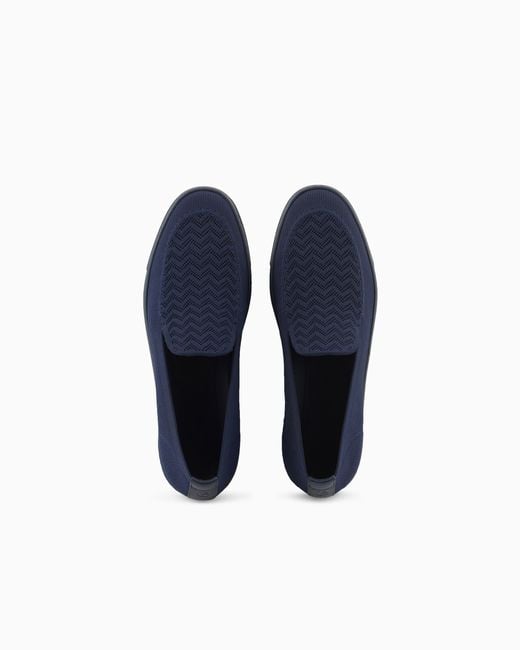 Giorgio Armani Blue Slip Footwear for men