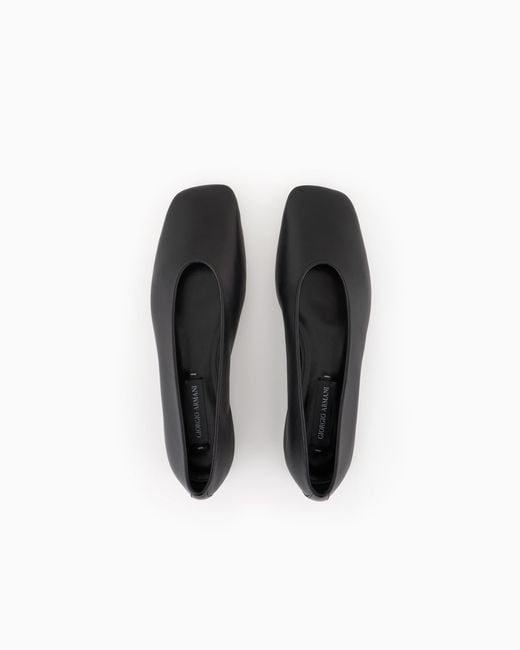 Giorgio Armani White X 10 Corso Como Calfskin Ballerinas