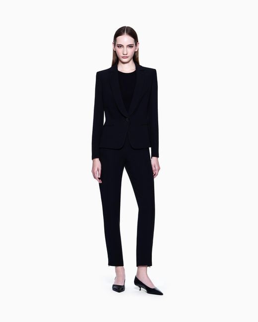Giorgio Armani Black Crew Neck Jumper